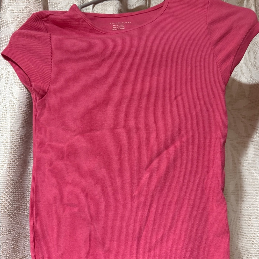 American Eagle Outfitters Pink Crop Top